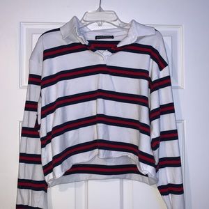 Brandy Melville Polo Cropped Long sleeve